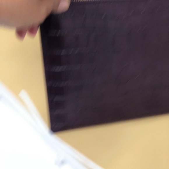 Michael kors top zip large zip clutch plum - Picture 4 of 5